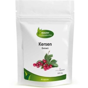 Kersenextract | Sterk | 60 capsules | Kersenconcentraat supplement | vitaminesperpost.nl